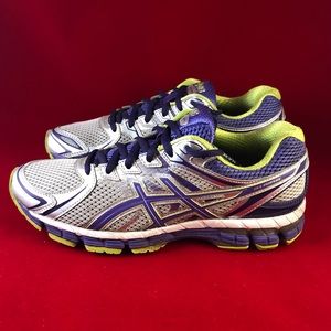 ASICS Gel Pursue Purple Grey Running Shoes 8.5